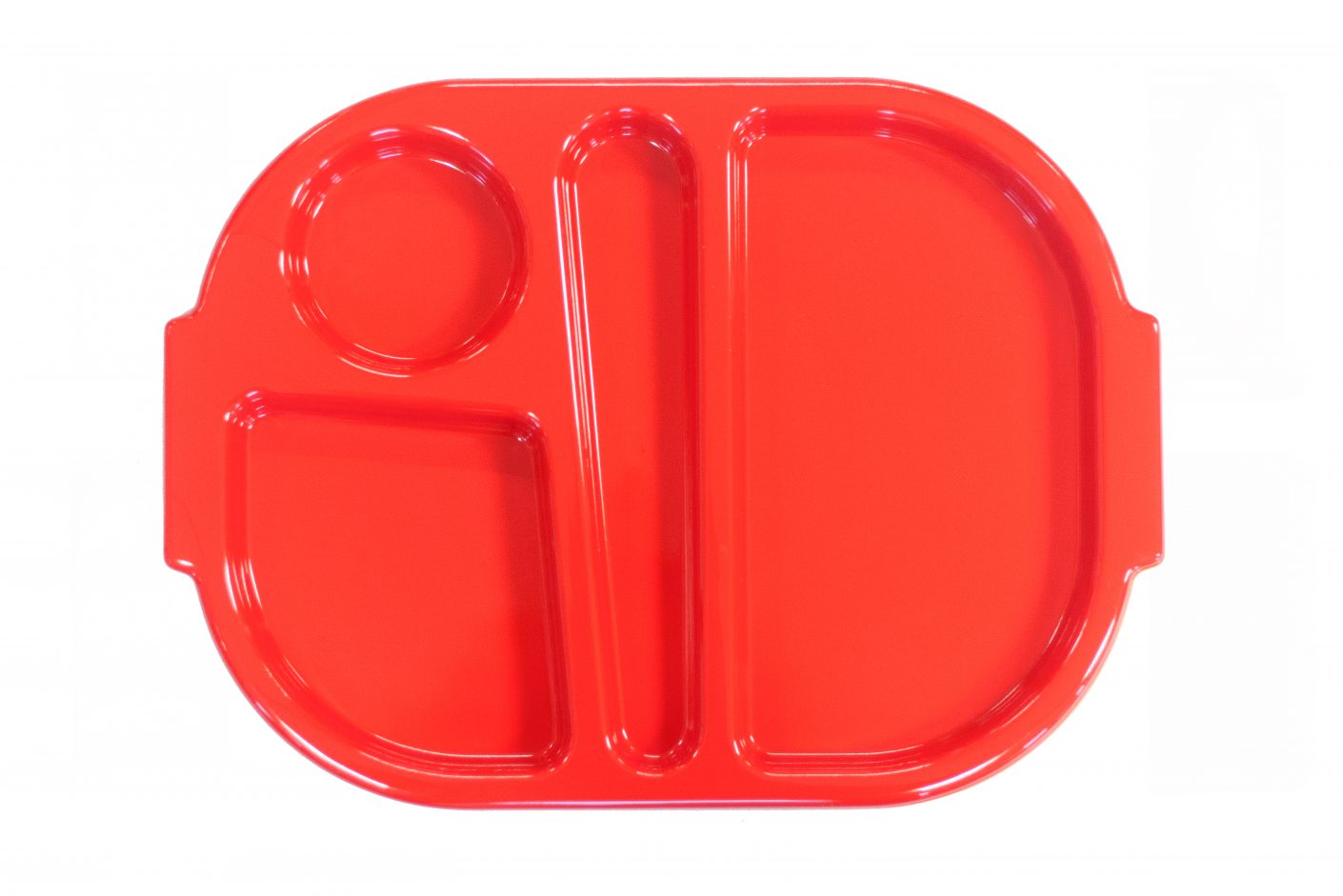 Small Meal Tray with 4 Compartments • Harfield Tableware