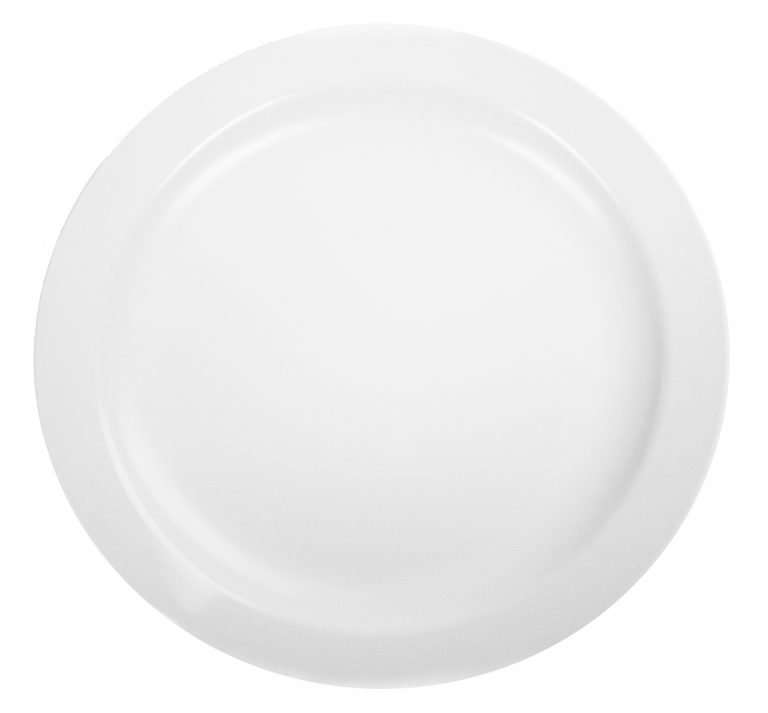 White 23cm Dinner Plate - Polycarbonate • Harfield Tableware