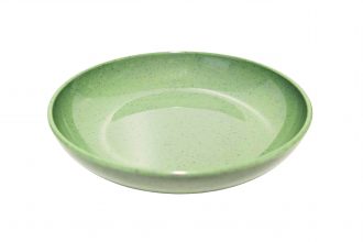 18cm Green Speckled Walled Bowl