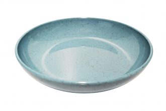 20cm Blue Speckled Walled Bowl