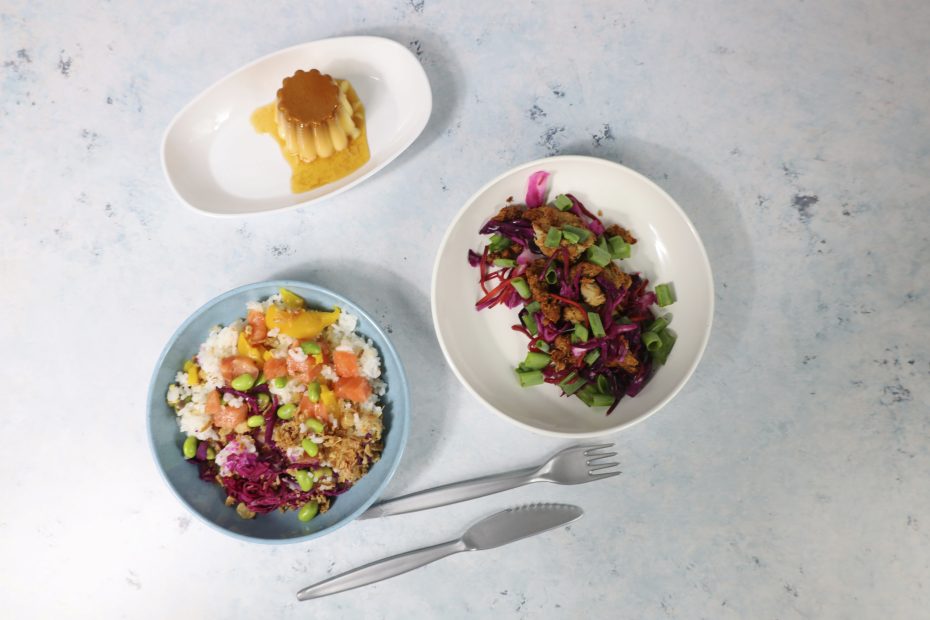 Street Food Served in Walled Bowls