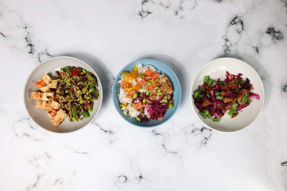 Street Food Served in Walled Bowls